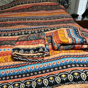 Multicolor Bohemian Bedding Set